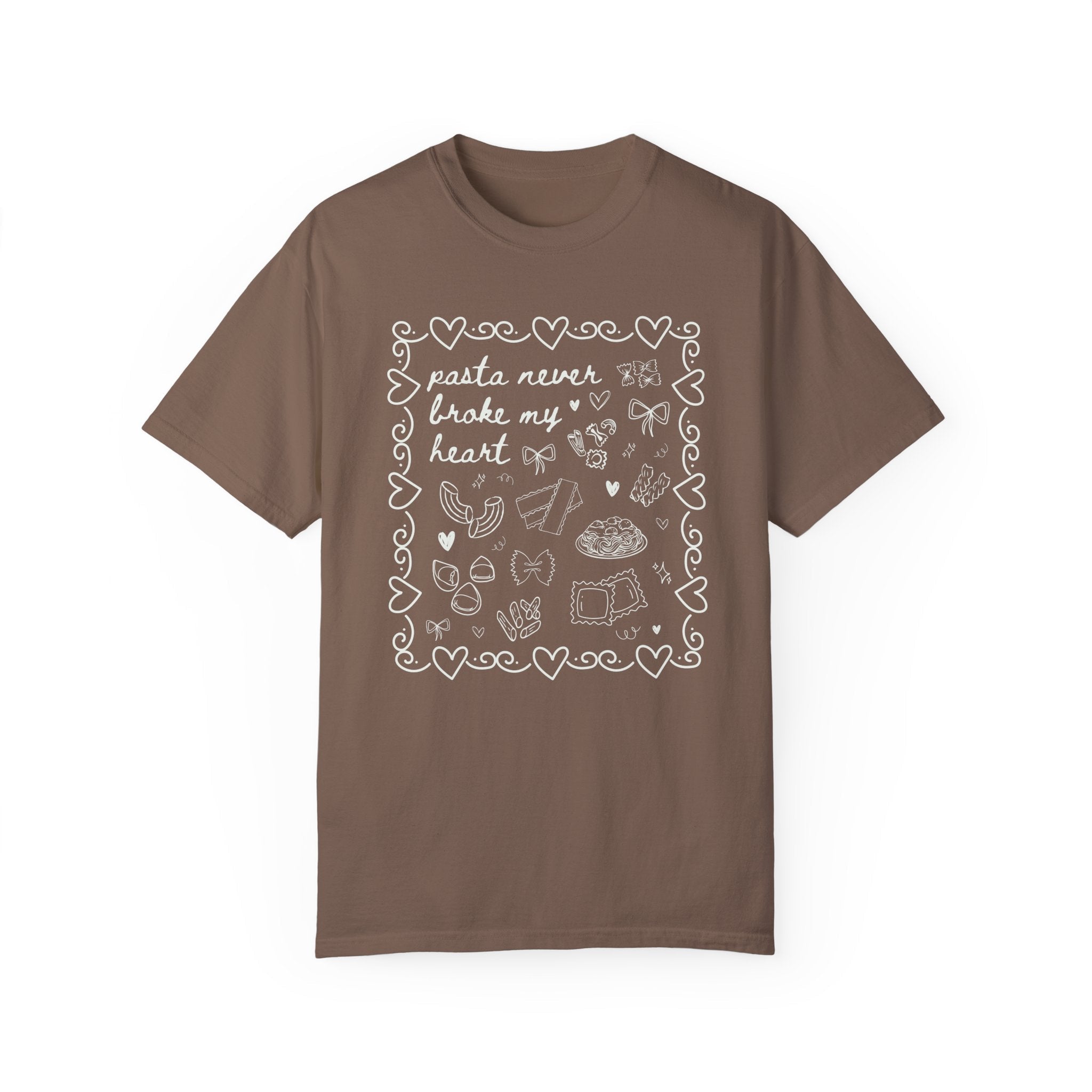Pasta Never Broke My Heart Italian Food Dinner Club Tee - Che Cose Belle