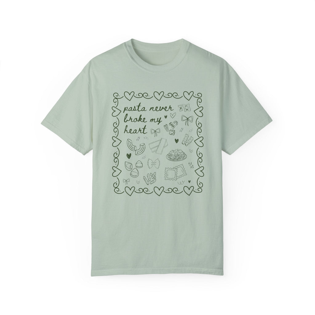 Pasta Never Broke My Heart Italian Food Dinner Club Tee - Che Cose Belle