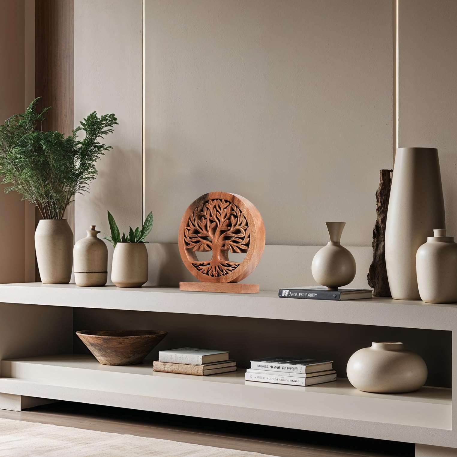 Cloverly Tree of Life Wooden Sculpture – Handmade Decorative Art | Decozen Luxe, Gift for Mom - Che Cose Belle