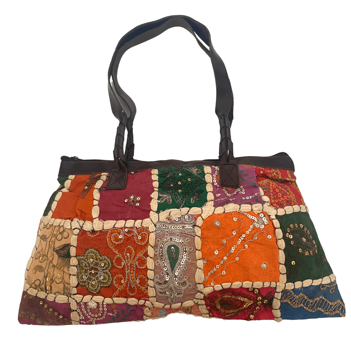 Patchwork Vintage Indian Fabric Shoulder Handbag - Thailand - Che Cose Belle