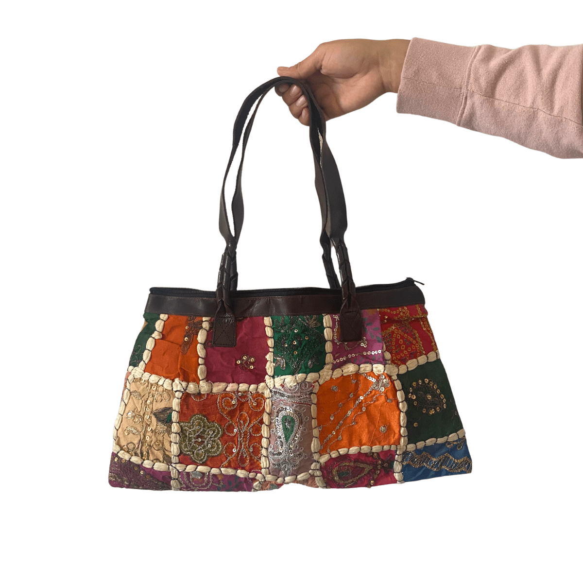 Patchwork Vintage Indian Fabric Shoulder Handbag - Thailand - Che Cose Belle