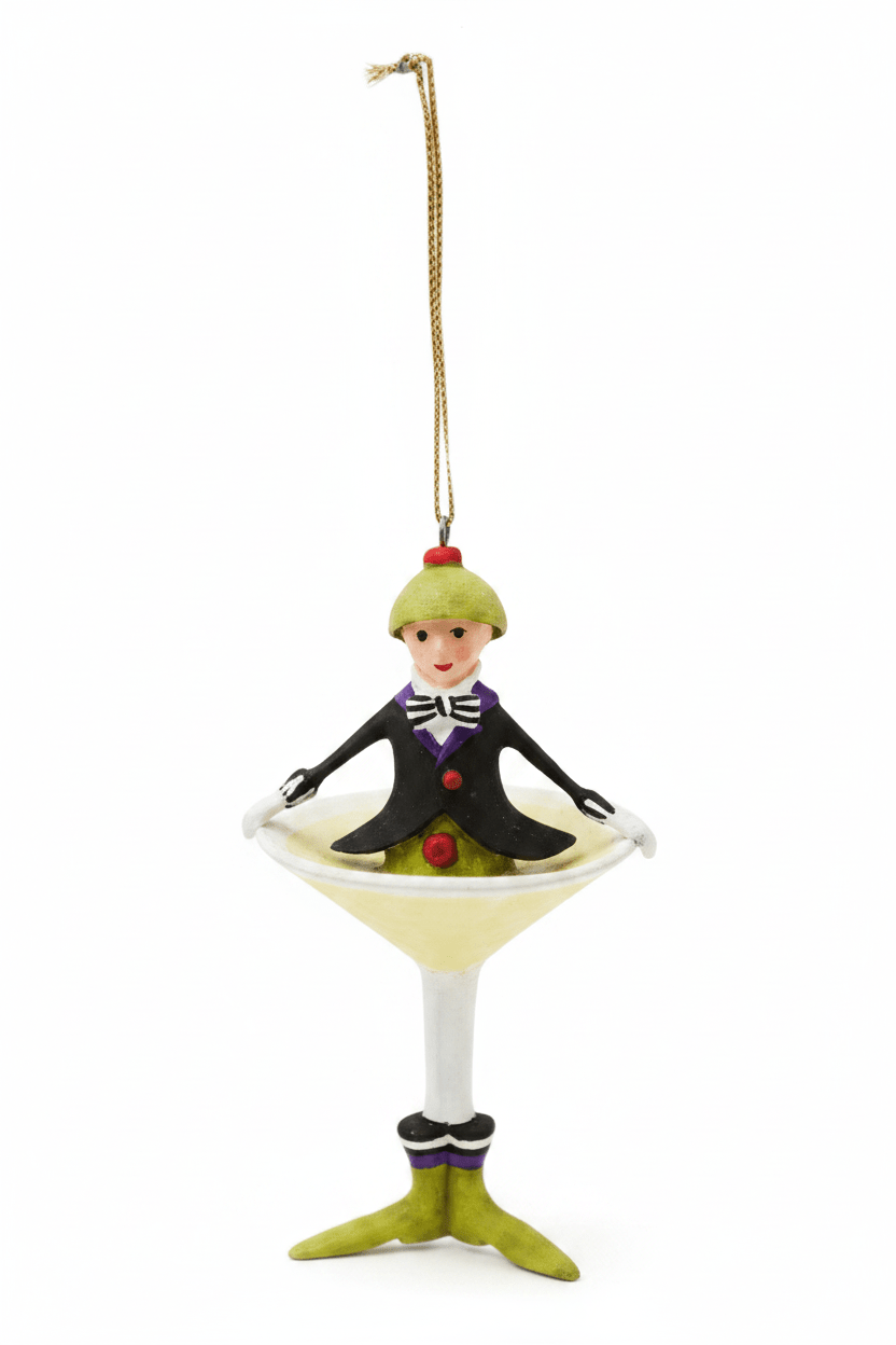 Patience Brewster Mini MARTINI Cocktail Ornament - Che Cose Belle