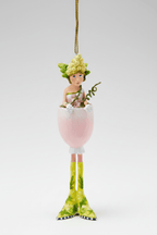 Patience Brewster Mini WINE Cocktail Ornament - Che Cose Belle