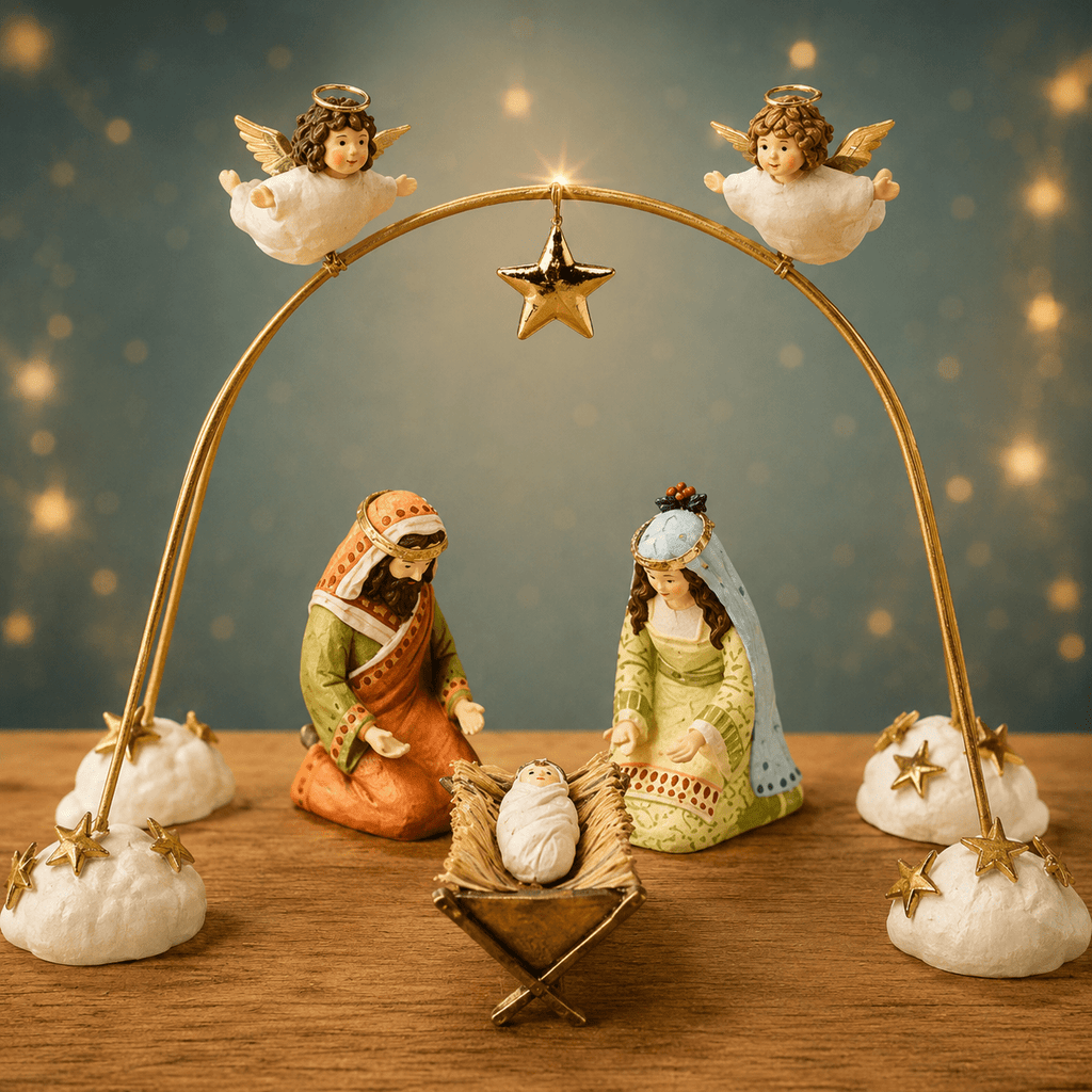 Patience Brewster Nativity Cherub Angels Arch Set, Set of 4 NEW & RETIRED - Che Cose Belle