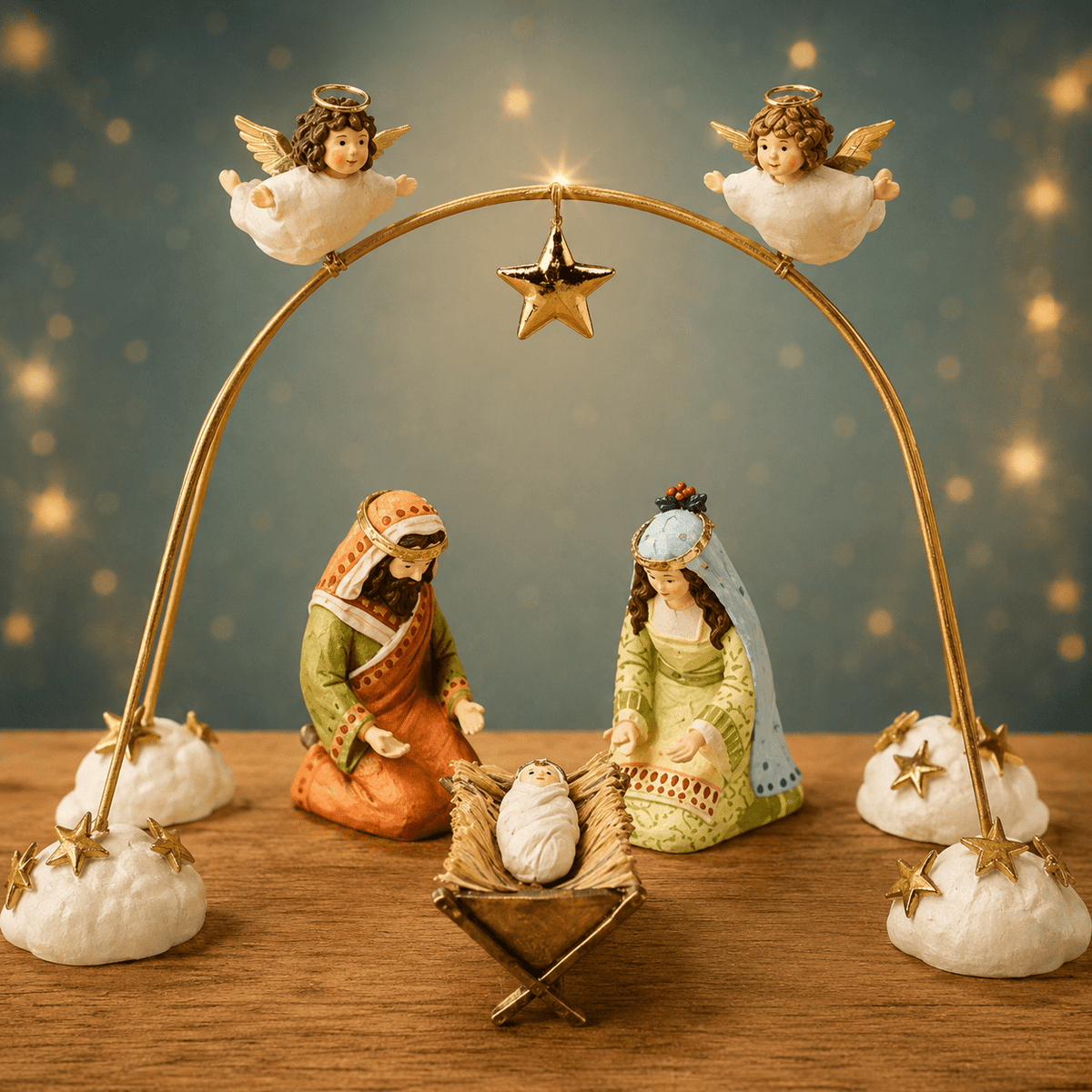 Patience Brewster Nativity Cherub Angels Arch Set, Set of 4 NEW & RETIRED - Che Cose Belle