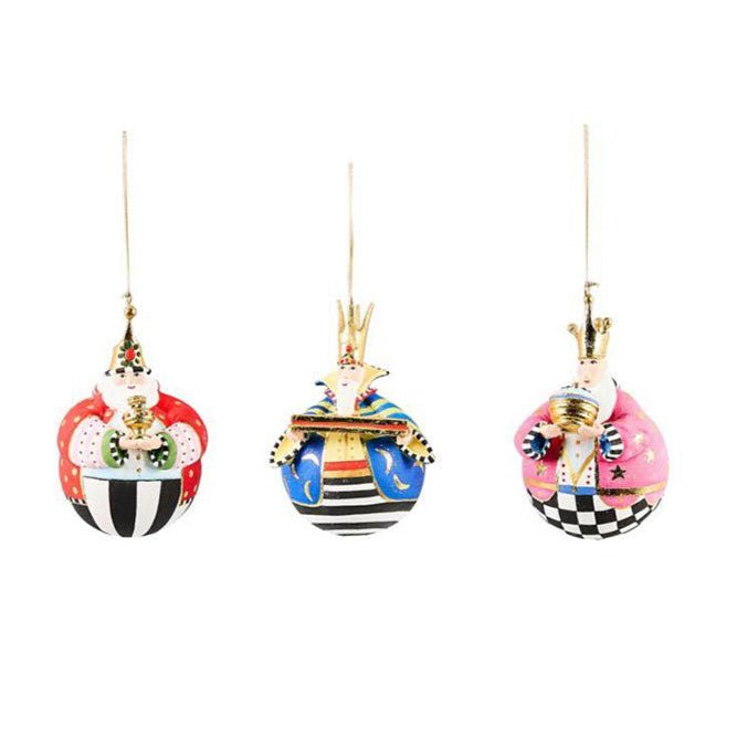Patience Brewster Nativity Jolly Wisemen Ball Ornaments, Set of 3 *NEW* - Che Cose Belle