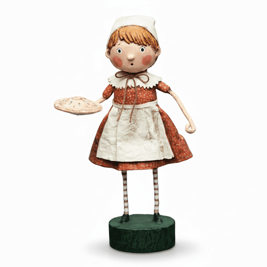 Patience Pilgrim Fall Figurine by Lori Mitchell - Che Cose Belle