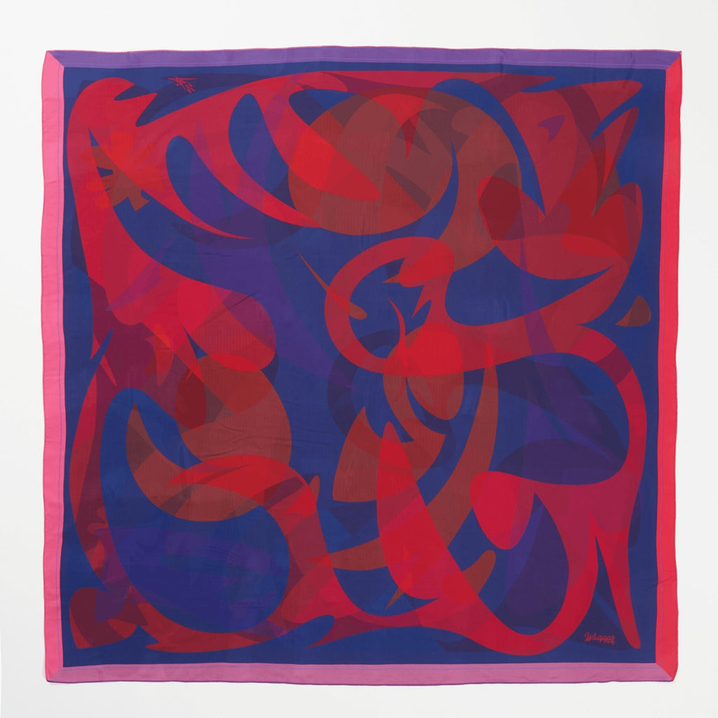 Patient Heart | 50" Mulberry Silk Furoshiki Gift Wrap by Essery Waller - Che Cose Belle