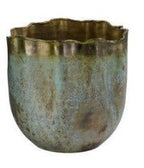 Patina Brass Plant Container, 2 Size Options - Che Cose Belle