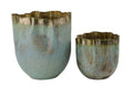 Patina Brass Plant Container, 2 Size Options - Che Cose Belle