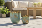 Patina Brass Plant Container, 2 Size Options - Che Cose Belle