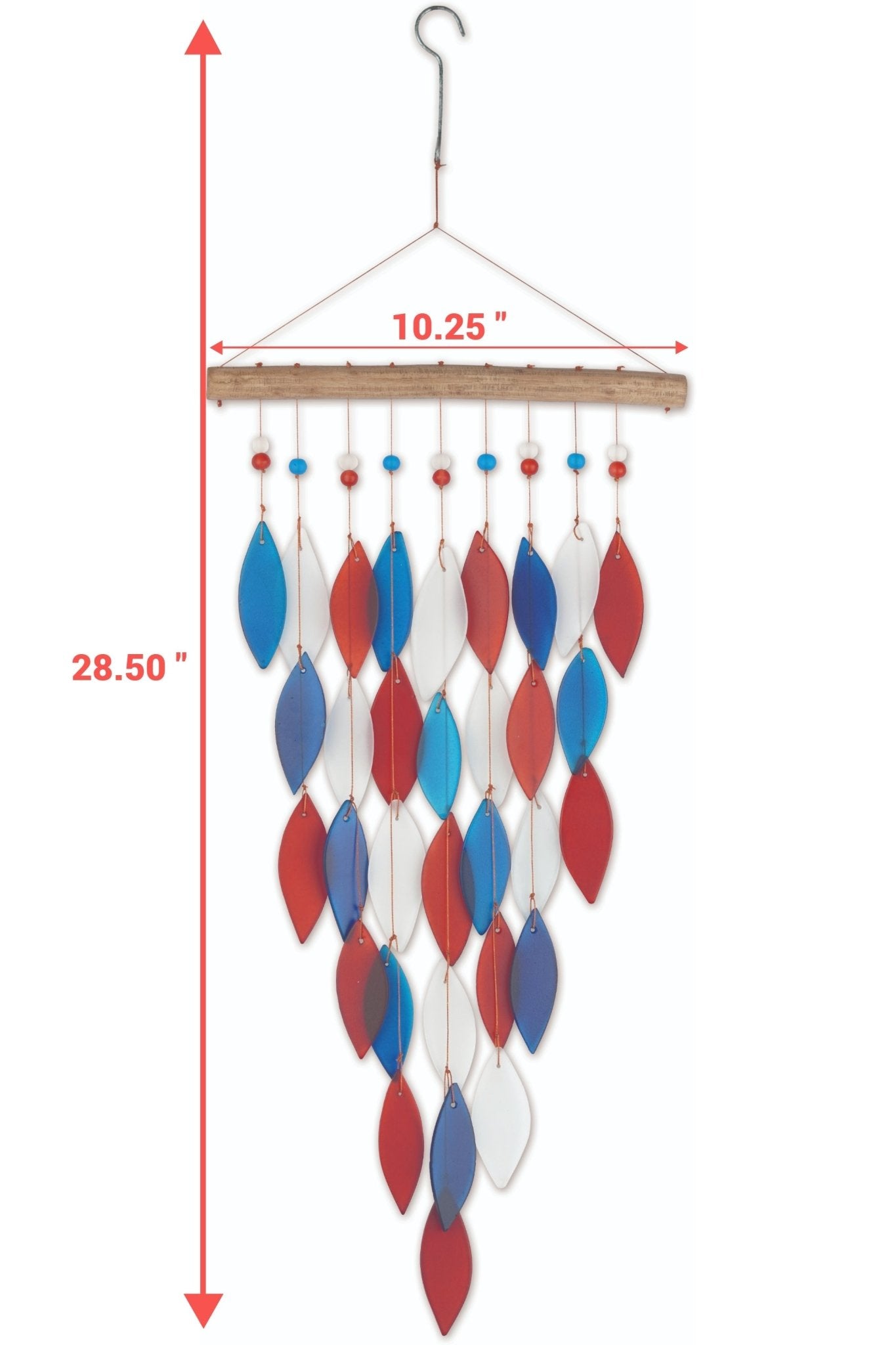 Patriotic Arrow Falls Wind Chime - Che Cose Belle