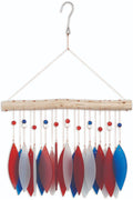 Patriotic Feather Sea Glass Wind Chime - Che Cose Belle