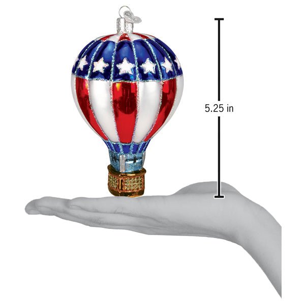 Patriotic Hot Air Balloon Ornament - Che Cose Belle