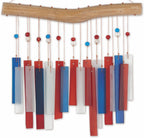 Patriotic Recto Sea Glass Wind Chime - Che Cose Belle