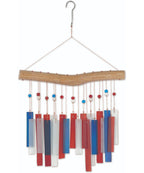 Patriotic Recto Sea Glass Wind Chime - Che Cose Belle