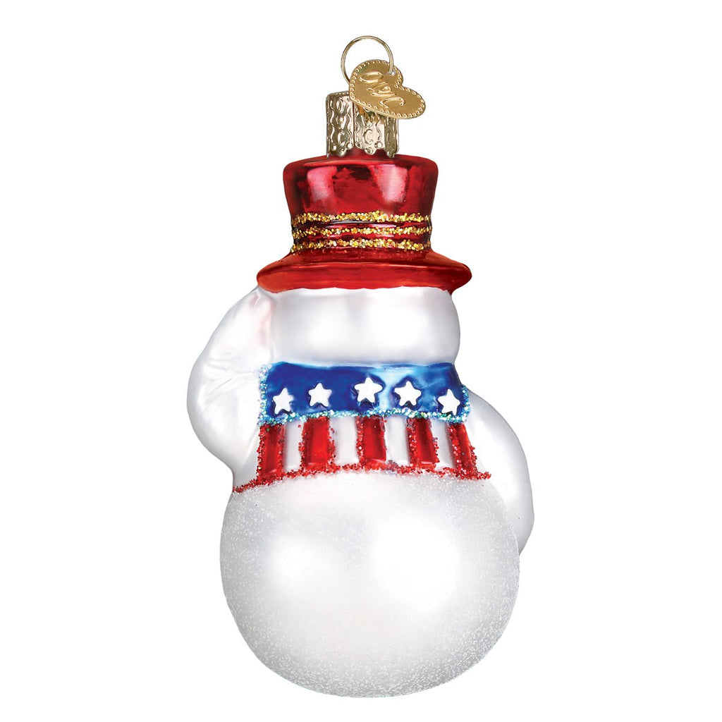 Patriotic Snowman Ornament - Che Cose Belle