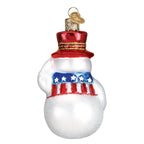 Patriotic Snowman Ornament - Che Cose Belle