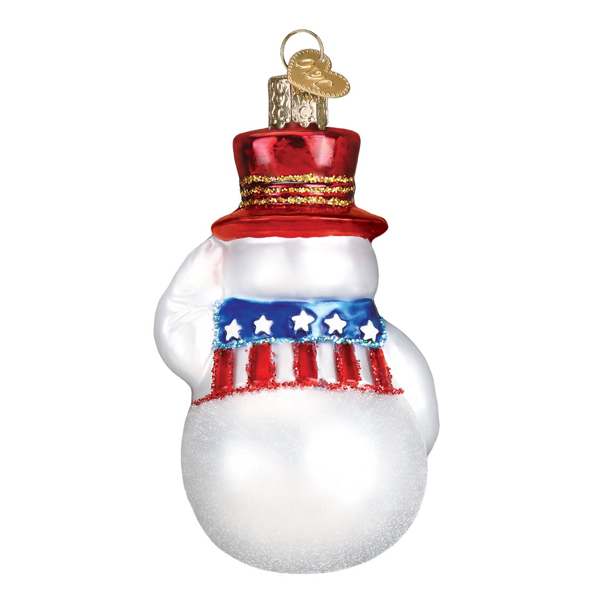Patriotic Snowman Ornament - Che Cose Belle