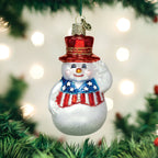 Patriotic Snowman Ornament - Che Cose Belle