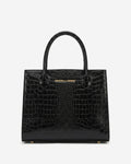 Patrizia (black) - Italian calf leather women's handbag (with shoulder strap) - Che Cose Belle