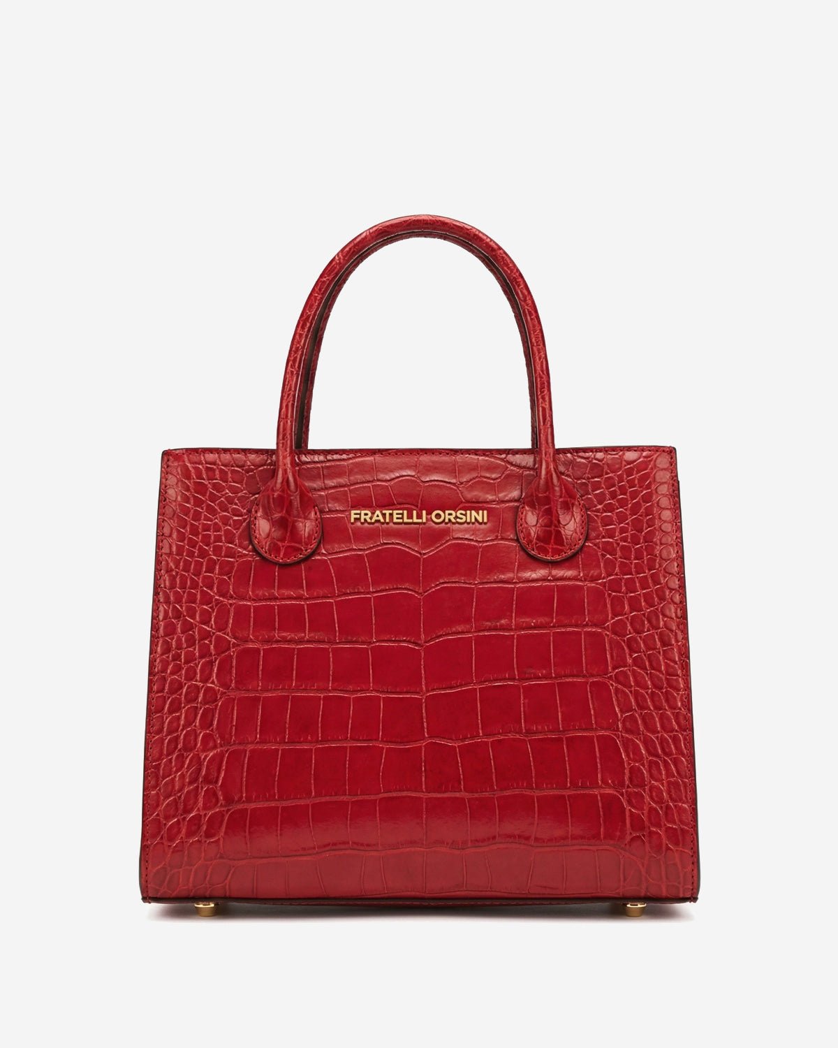 Patrizia (red) - Italian calf leather womens handbag (with shoulder strap) - Che Cose Belle