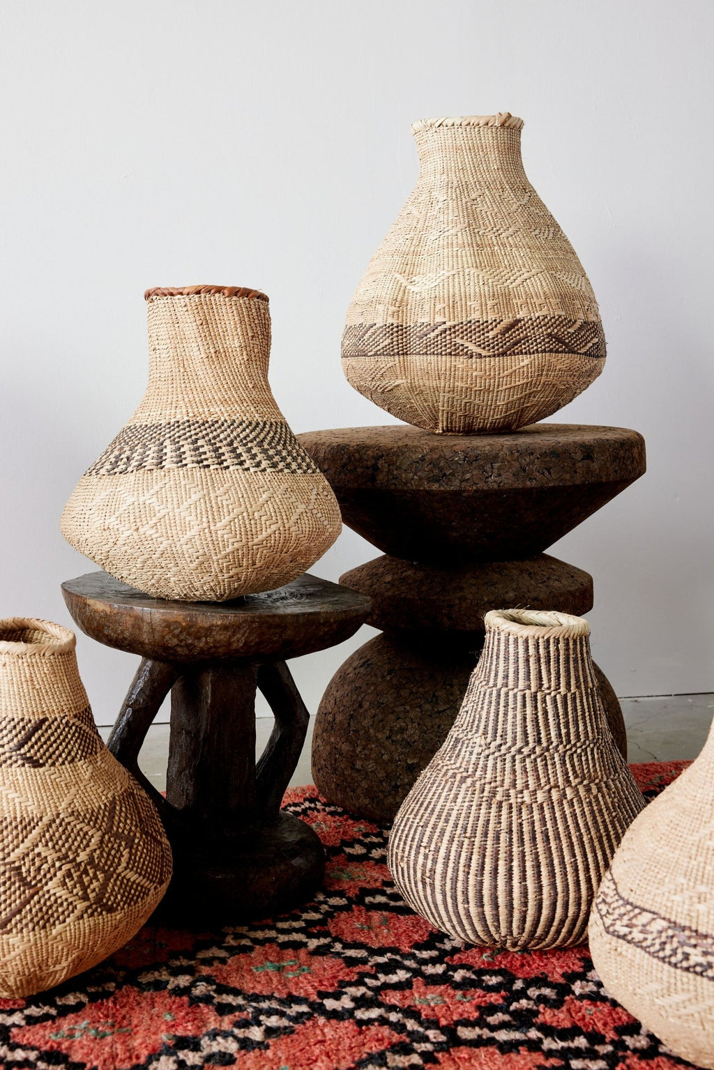 Patterned Binga Nongo Gourd Woven Basket - Che Cose Belle