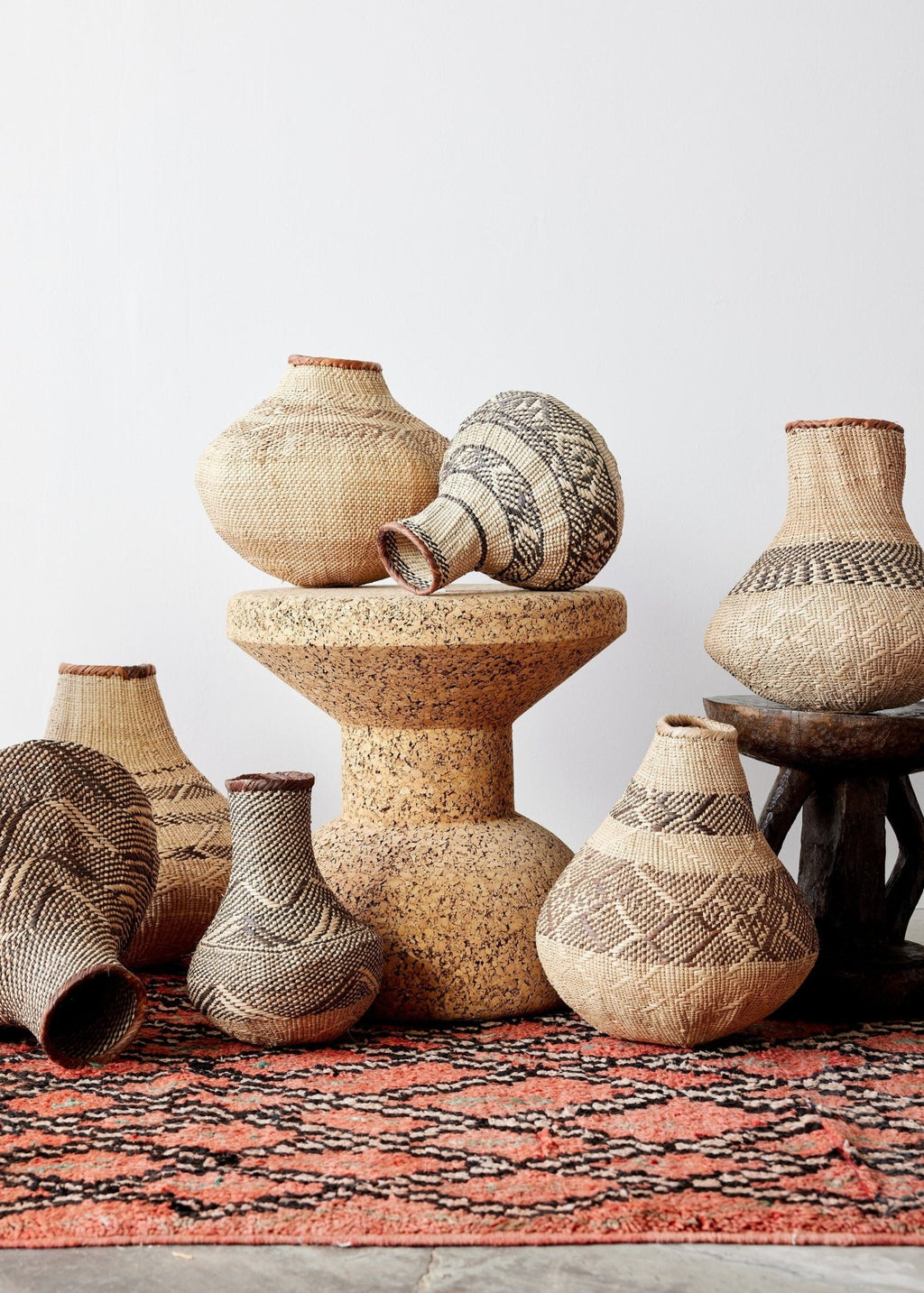 Patterned Binga Nongo Gourd Woven Basket - Che Cose Belle