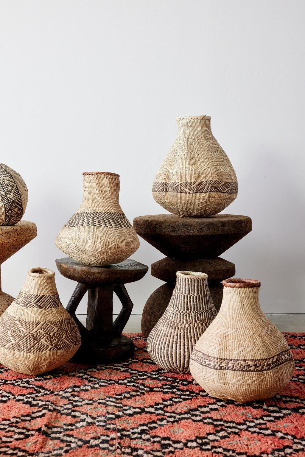 Patterned Binga Nongo Gourd Woven Basket - Che Cose Belle