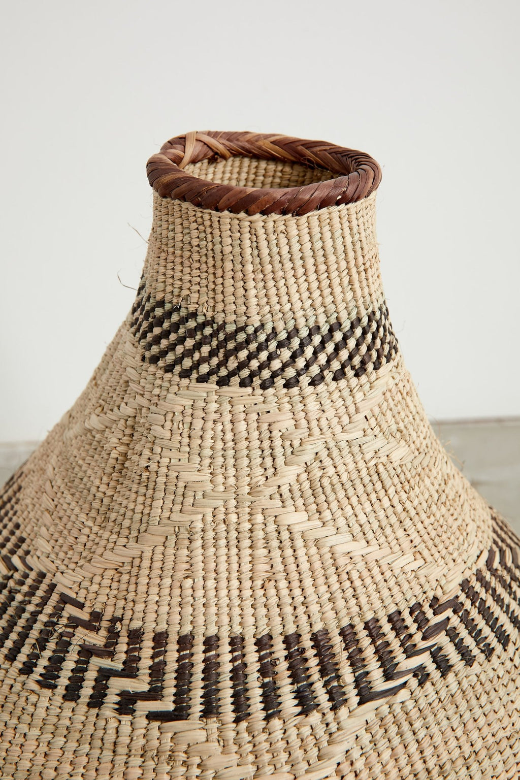Patterned Binga Nongo Gourd Woven Basket - Che Cose Belle