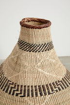 Patterned Binga Nongo Gourd Woven Basket - Che Cose Belle