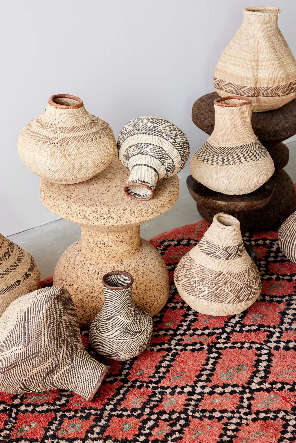 Patterned Binga Nongo Gourd Woven Basket - Che Cose Belle