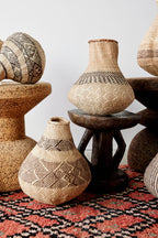 Patterned Binga Nongo Gourd Woven Basket - Che Cose Belle