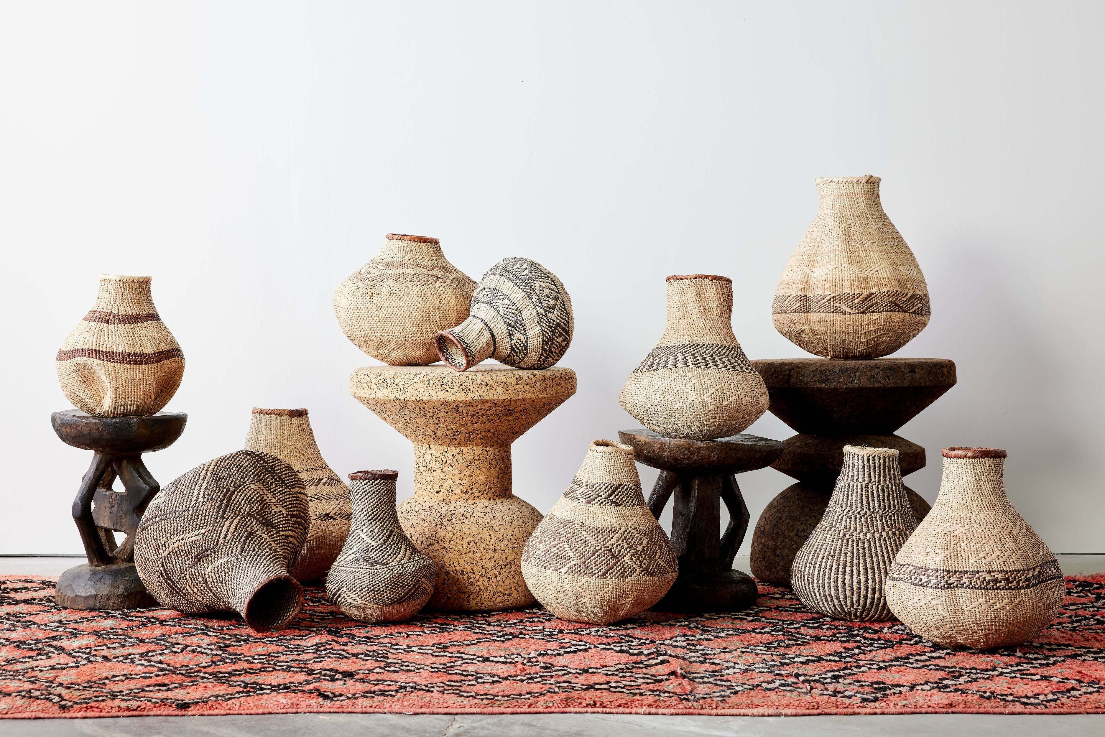 Patterned Binga Nongo Gourd Woven Basket