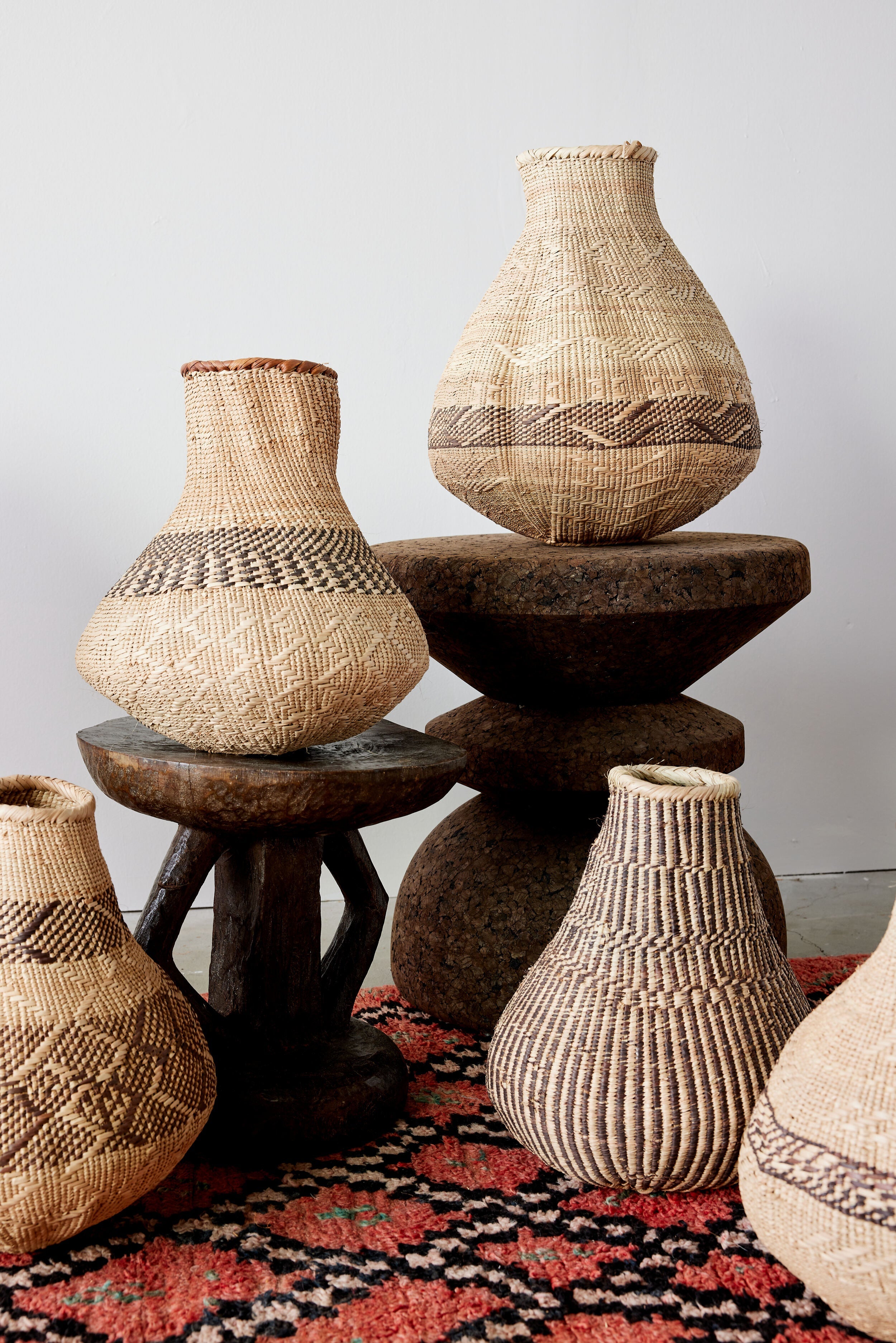 Patterned Binga Nongo Gourd Woven Basket