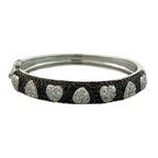 Pave Hearts Bangle - Che Cose Belle