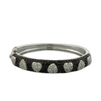 Pave Hearts Bangle - Che Cose Belle