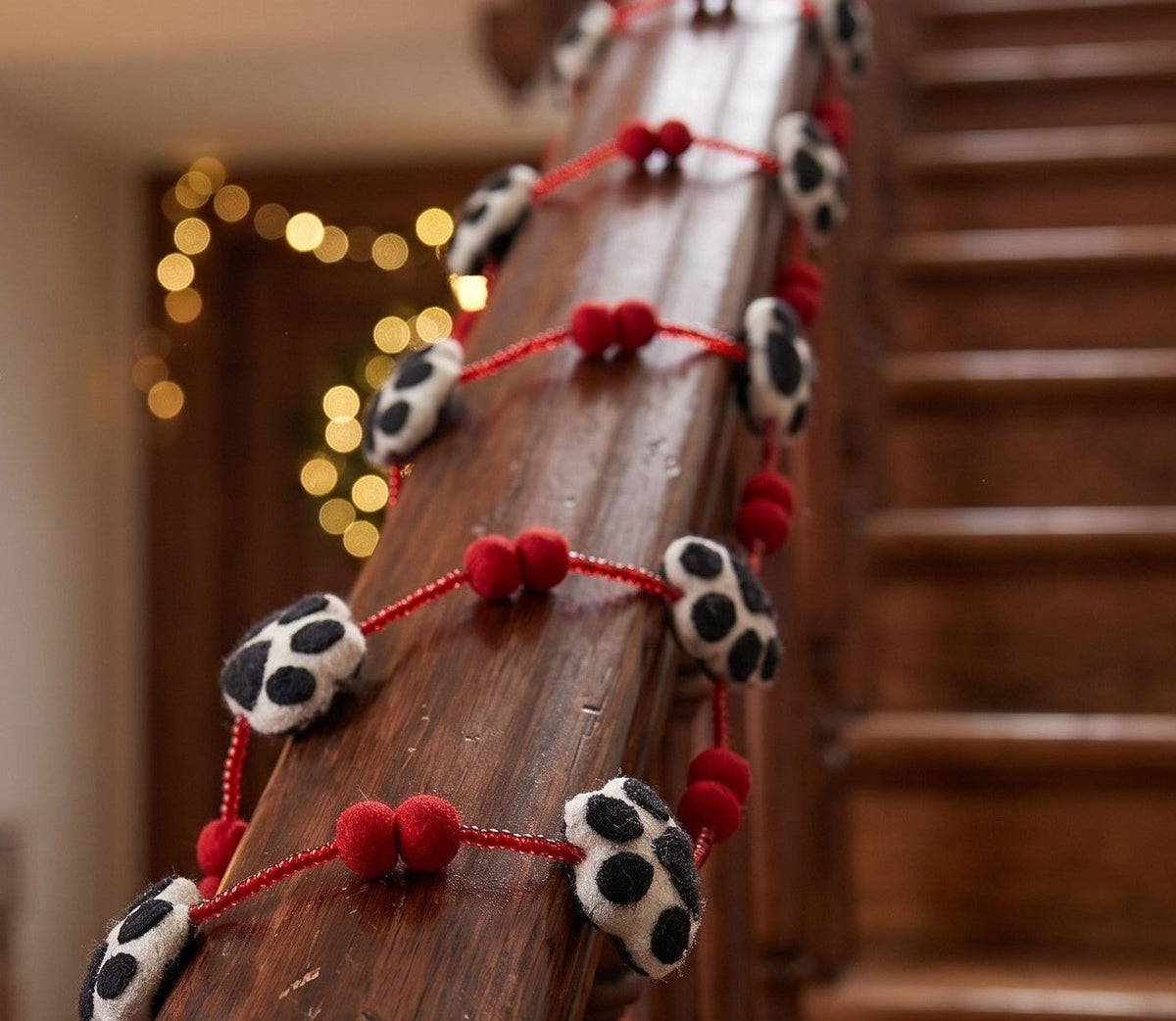 Paw Garland and Bunting- Cream, Red, Black Arcadia Home - Che Cose Belle