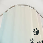 Paw Print Shower Curtain - Pet Lover's Home Decor - Che Cose Belle