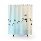 Paw Print Shower Curtain - Pet Lover's Home Decor - Che Cose Belle