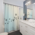 Paw Print Shower Curtain - Pet Lover's Home Decor - Che Cose Belle