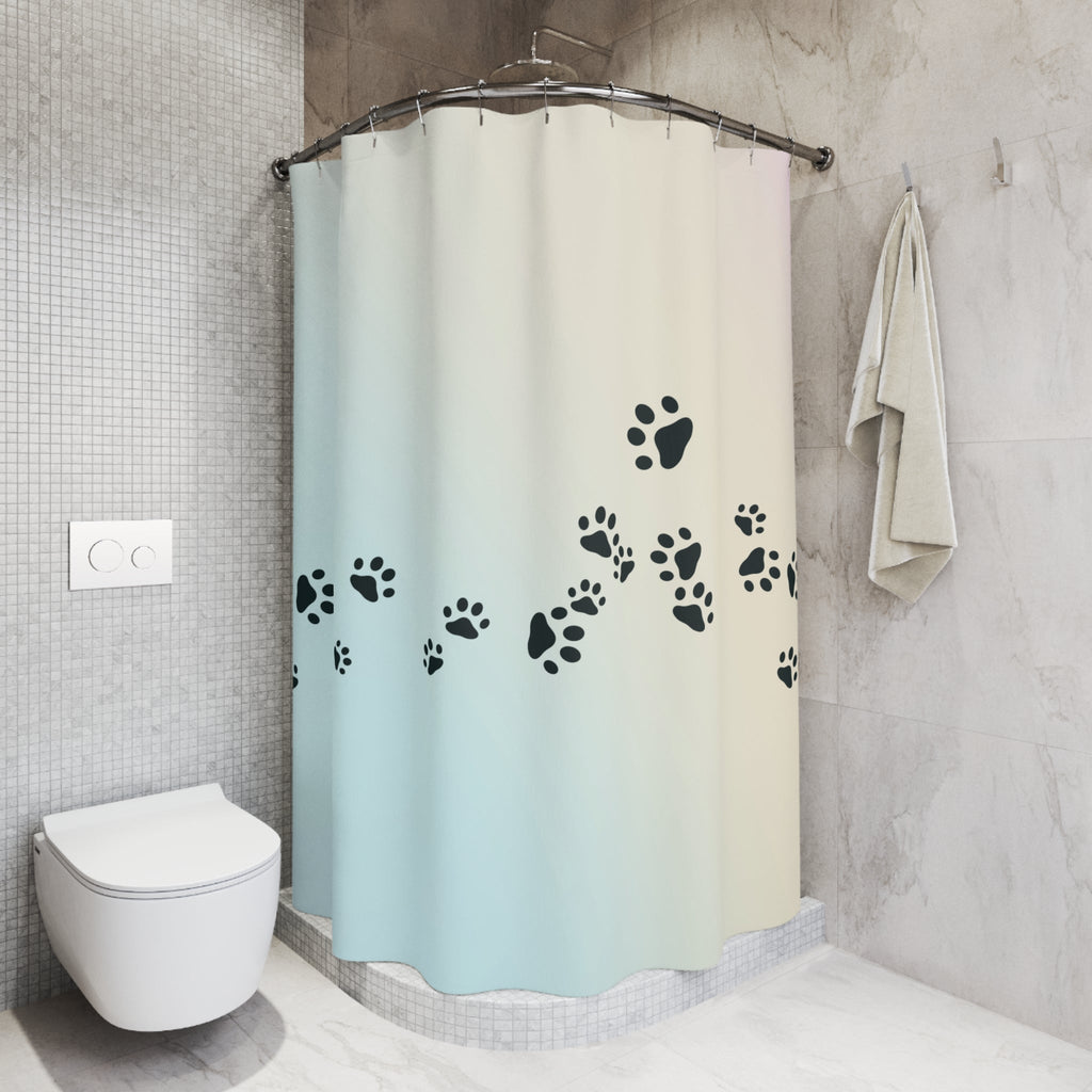 Paw Print Shower Curtain - Pet Lover's Home Decor