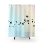 Paw Print Shower Curtain - Pet Lover's Home Decor