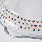 Paws Delight Glass Pie Plate - Che Cose Belle