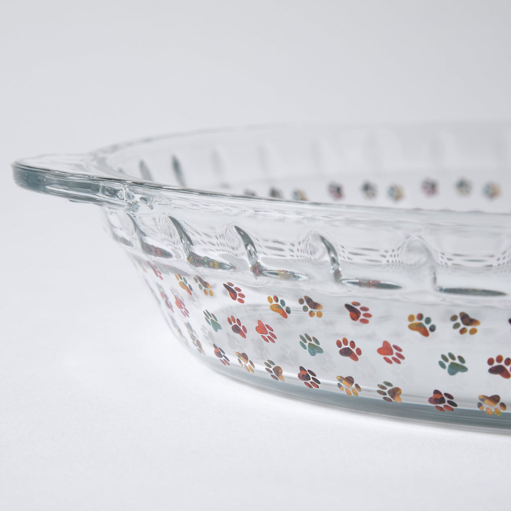Paws Delight Glass Pie Plate - Che Cose Belle