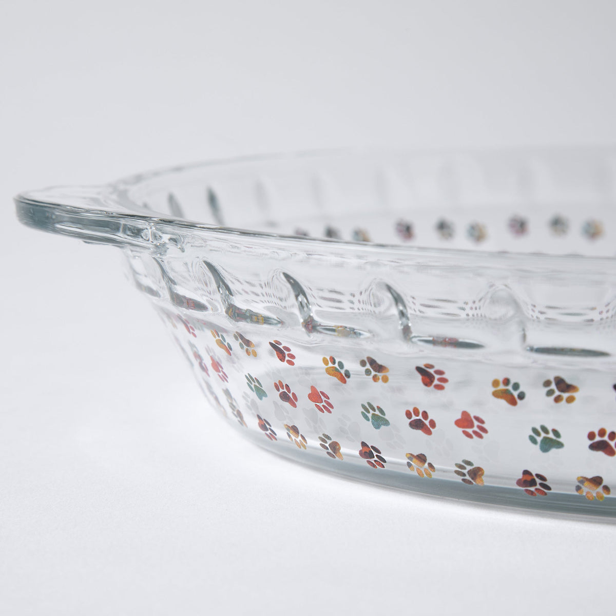 Paws Delight Glass Pie Plate - Che Cose Belle