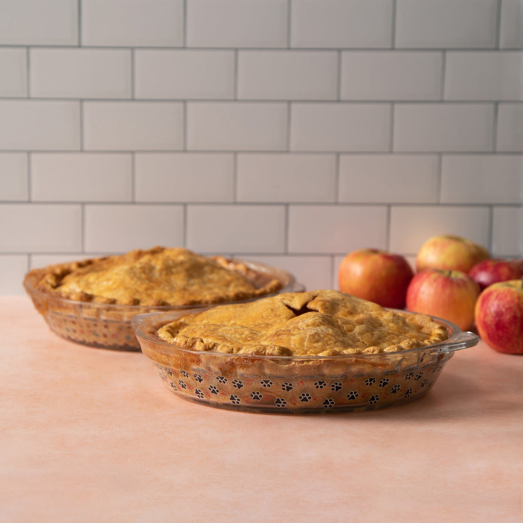 Paws Delight Glass Pie Plate - Che Cose Belle