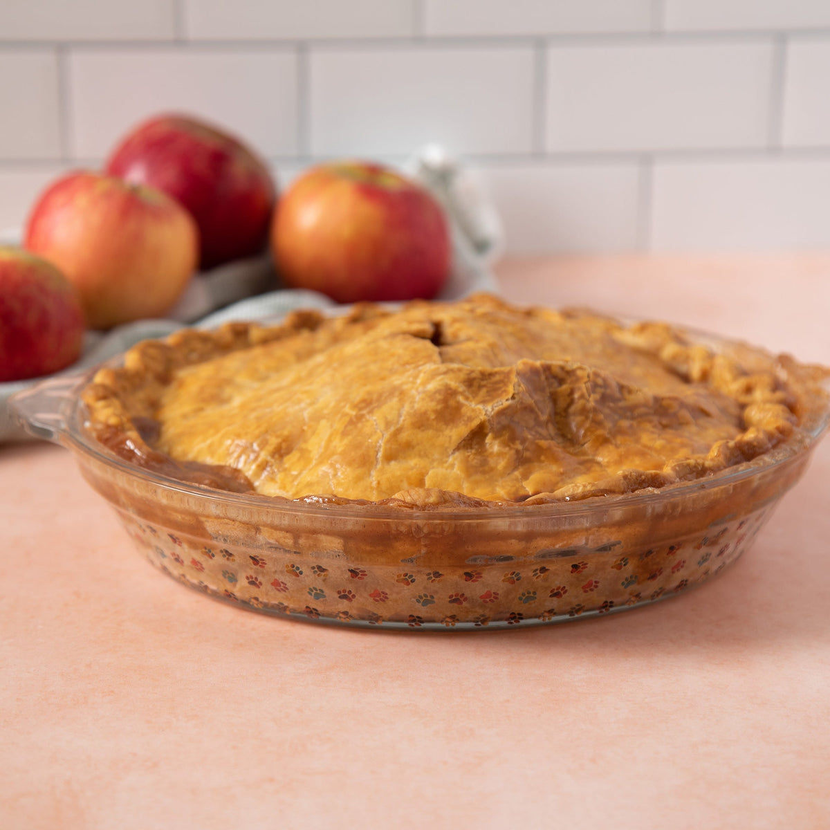 Paws Delight Glass Pie Plate - Che Cose Belle