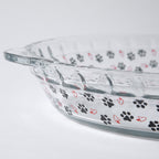 Paws Delight Glass Pie Plate - Che Cose Belle