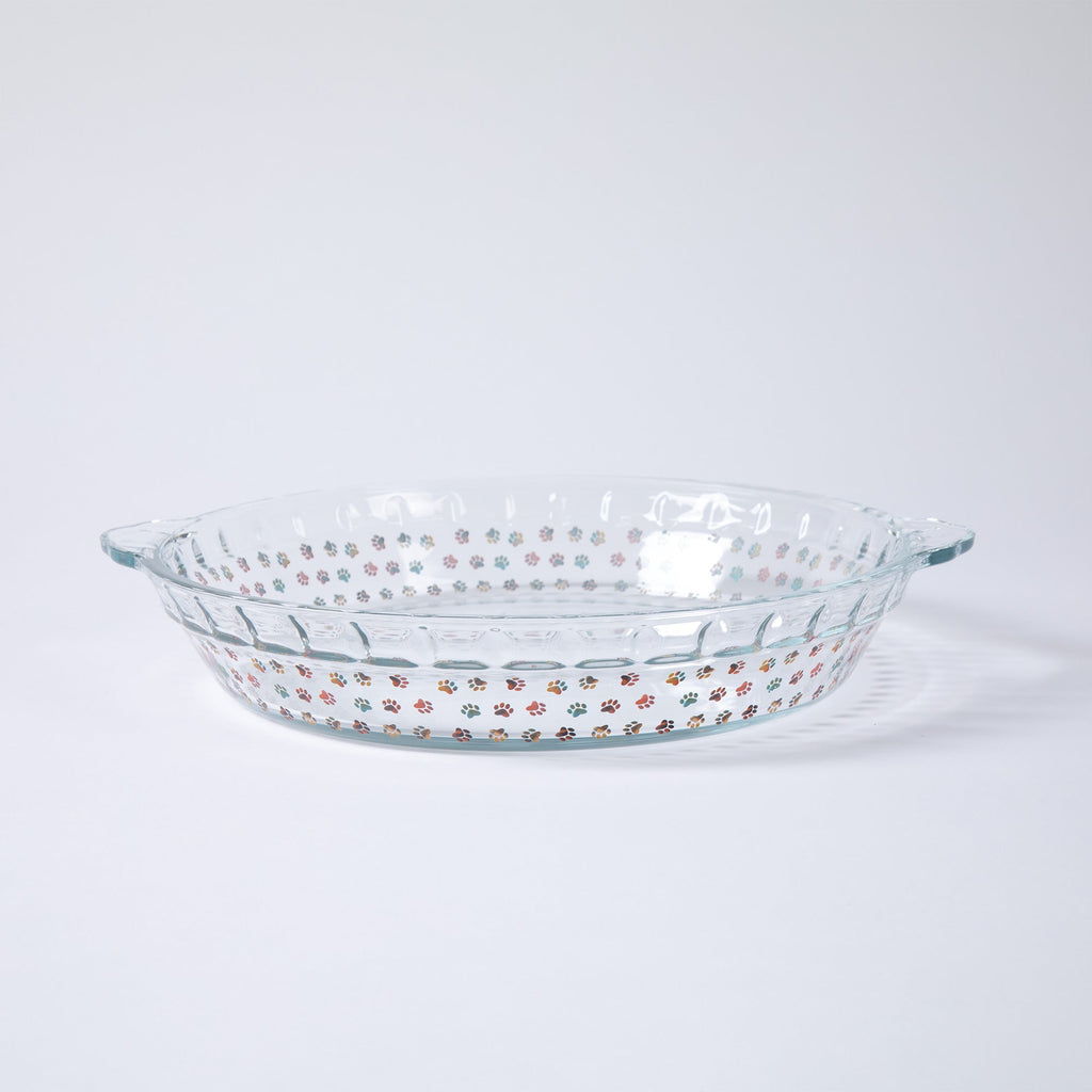 Paws Delight Glass Pie Plate - Che Cose Belle
